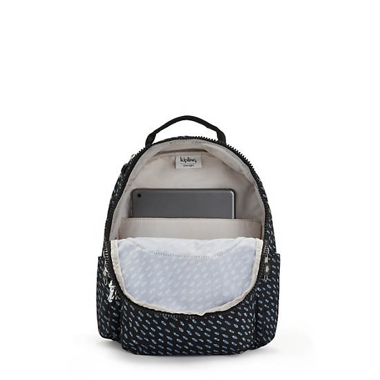 Kipling Seoul Small Printed Tablet Ryggsäck Blå Vita | SE 1351NW